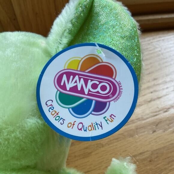Namco Tie-Dye Elephant Plush Toy 8" Pastel Colors Stuffed Animal - Picture 2 of 7